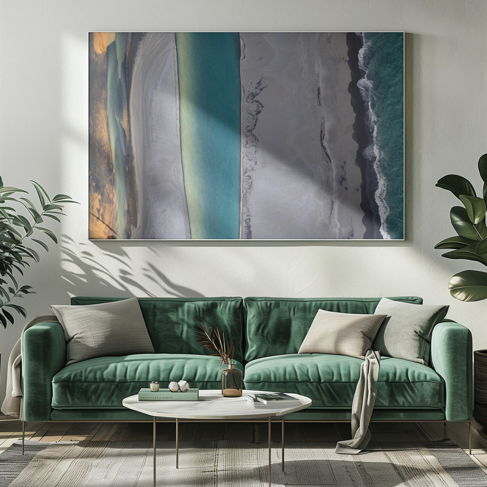IJslandse kustlijn | Canvas