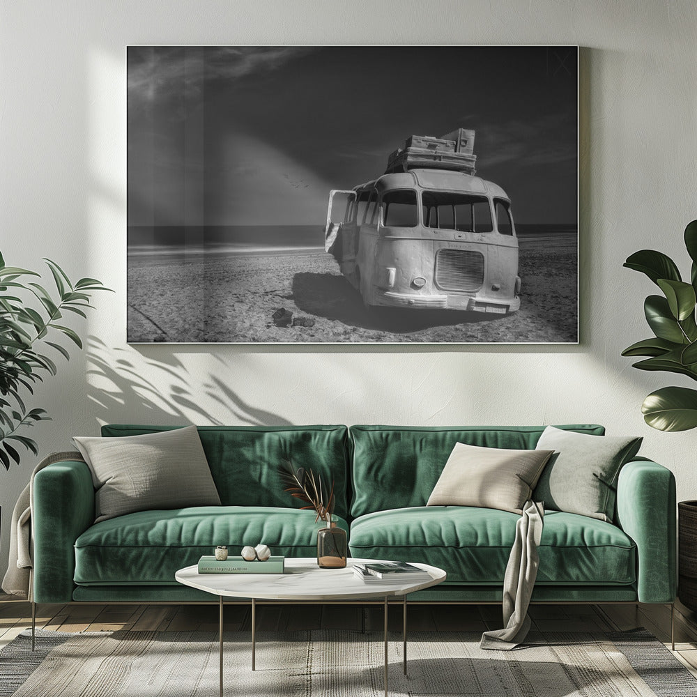Beached Bus | Canvas