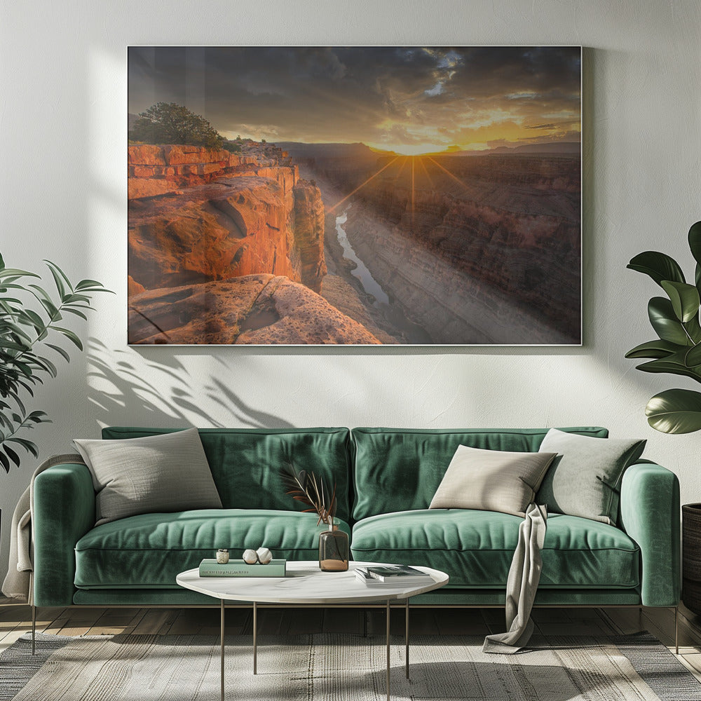 Zonsopgang boven de Grand Canyon | Canvas