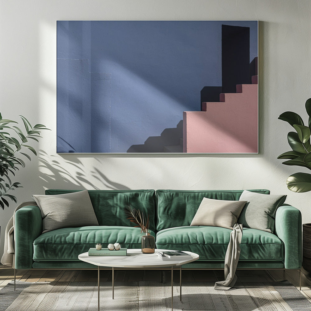 Muurschildering Rood #3 | Canvas