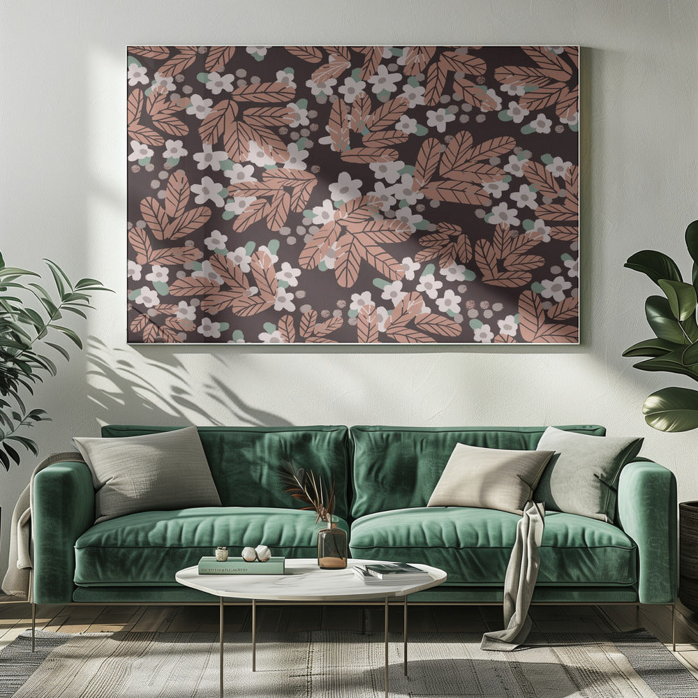 Herfstbloesempatroon | Canvas