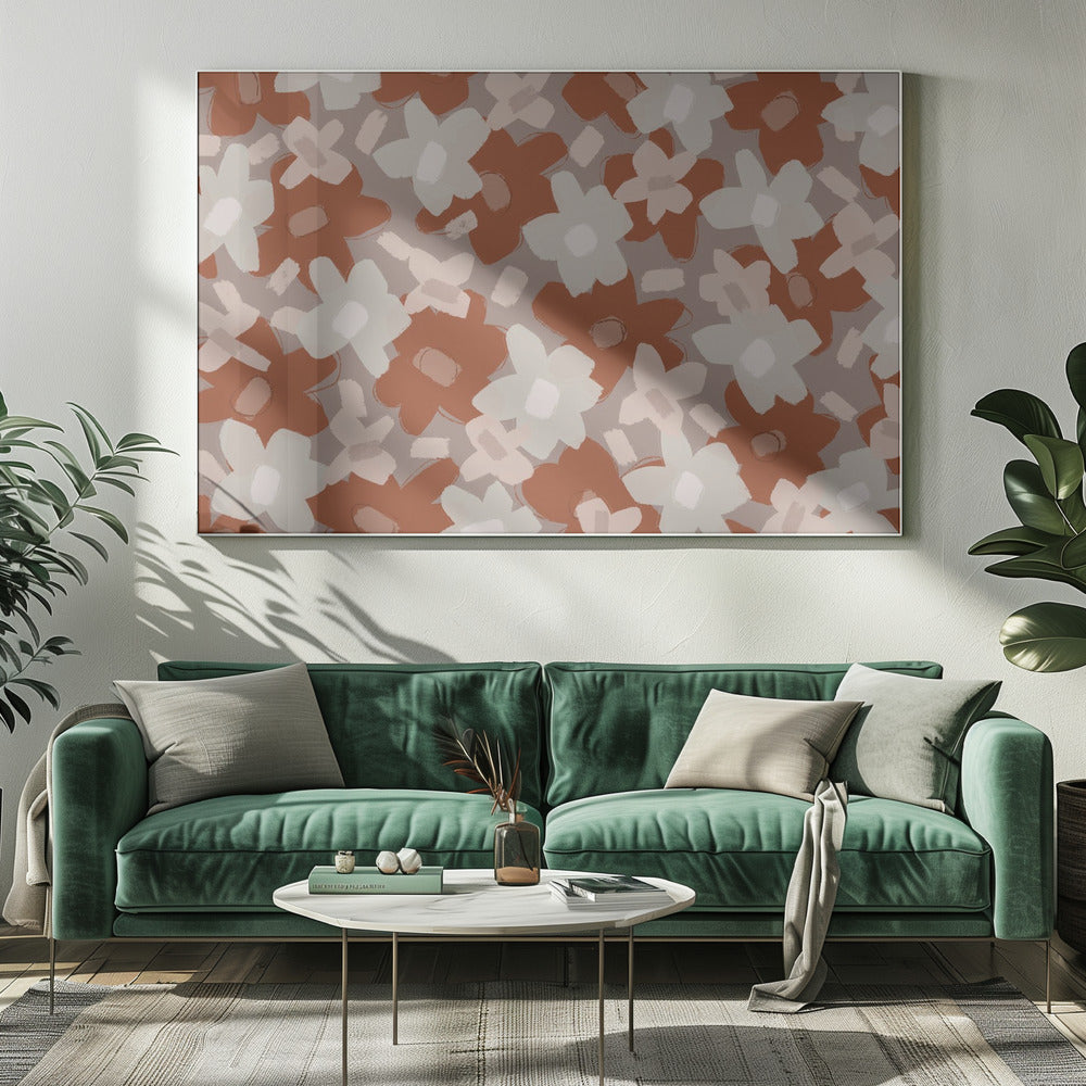 Rustiek bloesemveld | Canvas