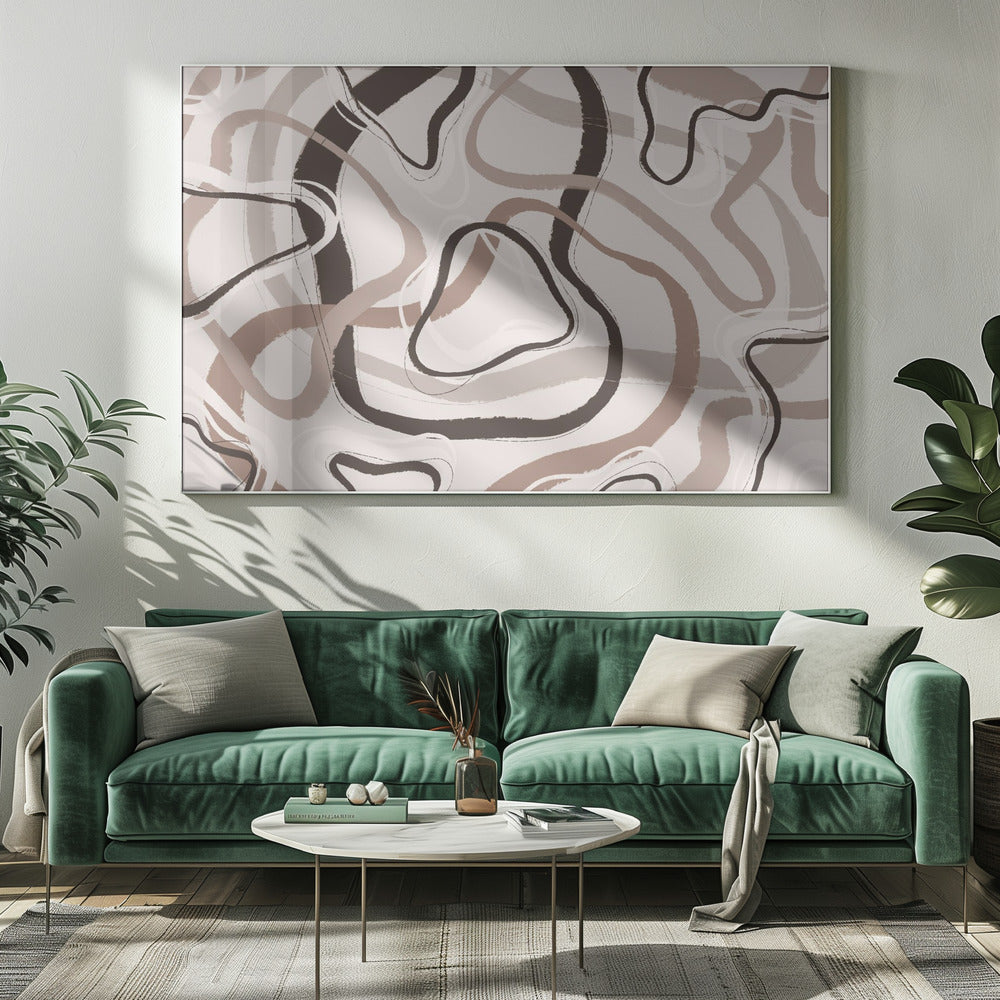 Gebogen paden | Canvas