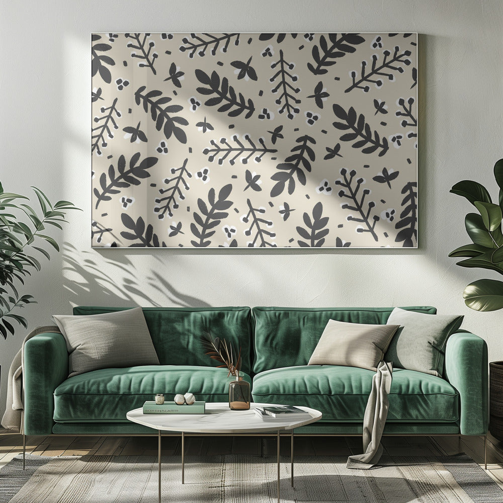 Bladrijke grilligheid | Canvas