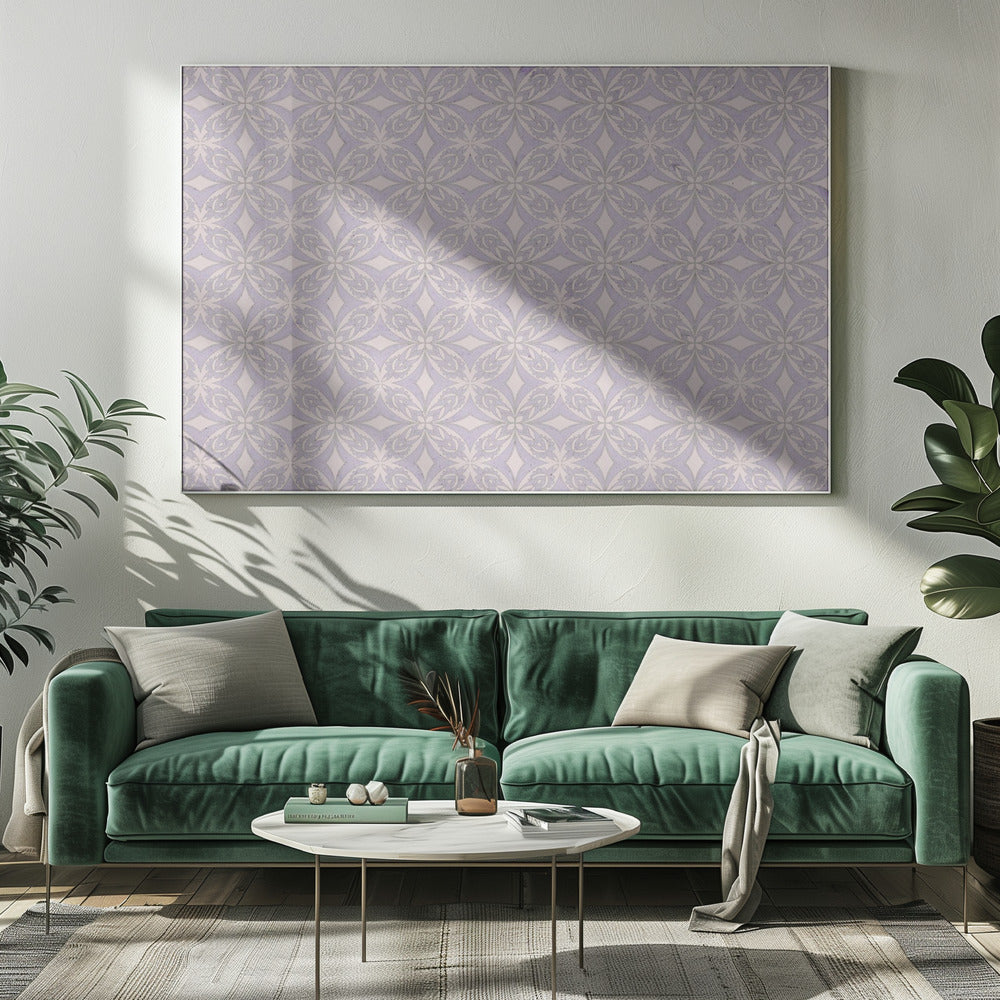 Lila Harmonie Patroon | Canvas