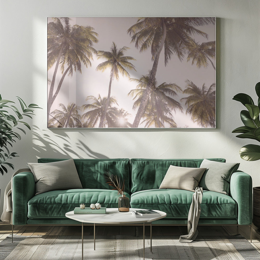 Blozende palmbomen | Canvas