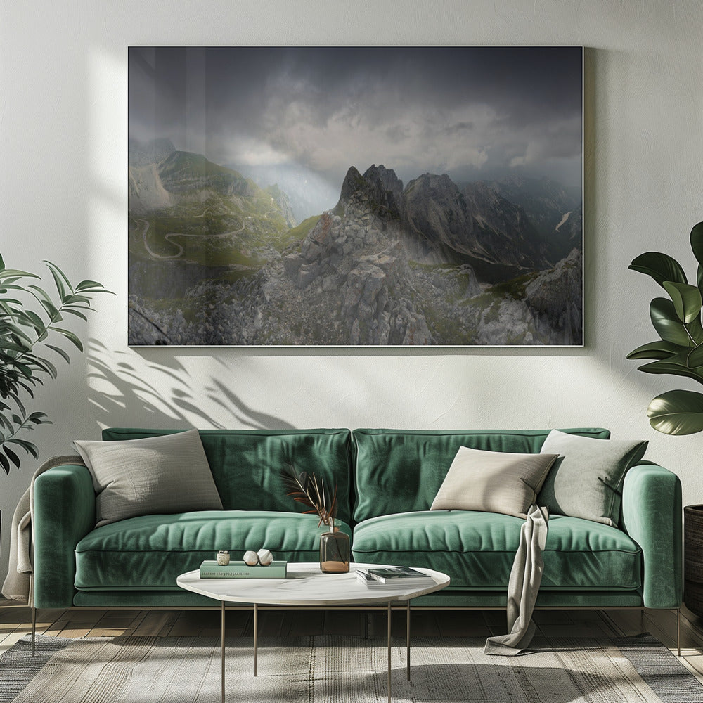 Bizar bergpanorama | Canvas