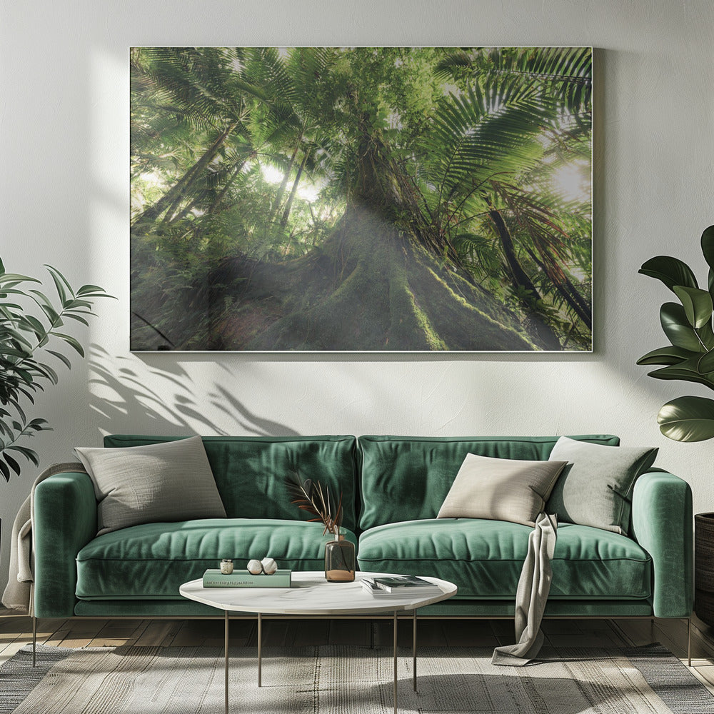 Wandelen in de jungle | Canvas