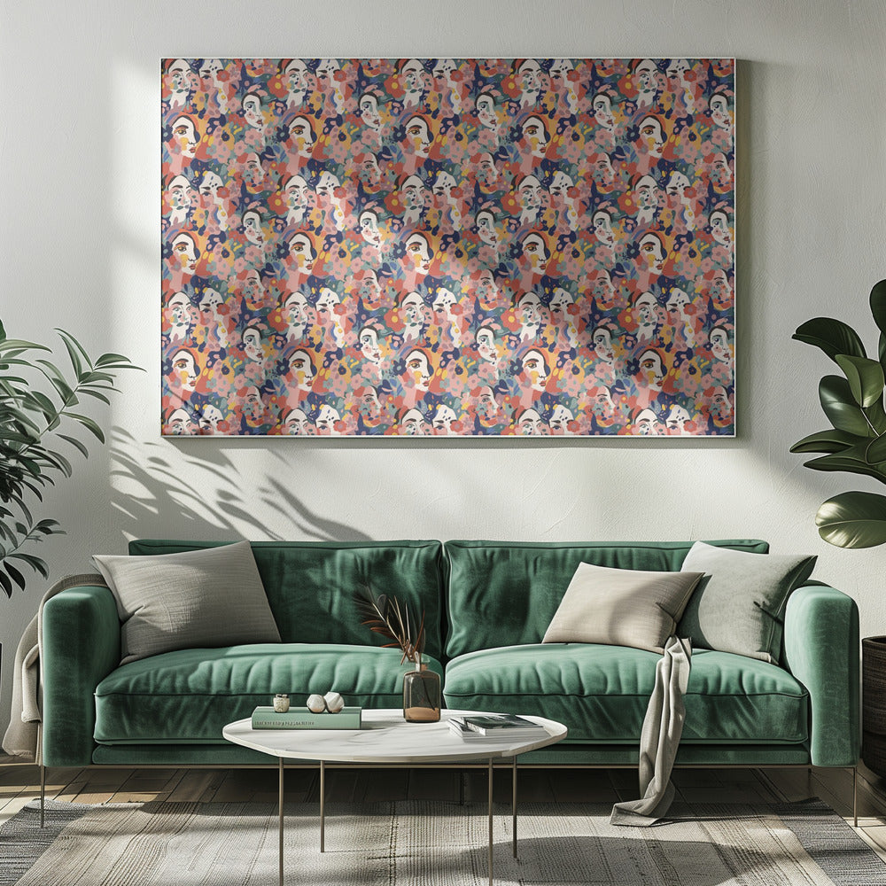 Bloemengezichten Harmonie | Canvas