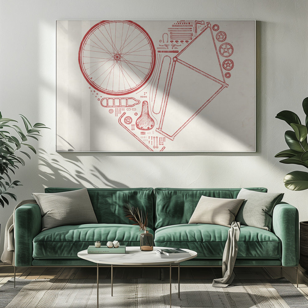 Liefdesfiets nr. 2 | Canvas