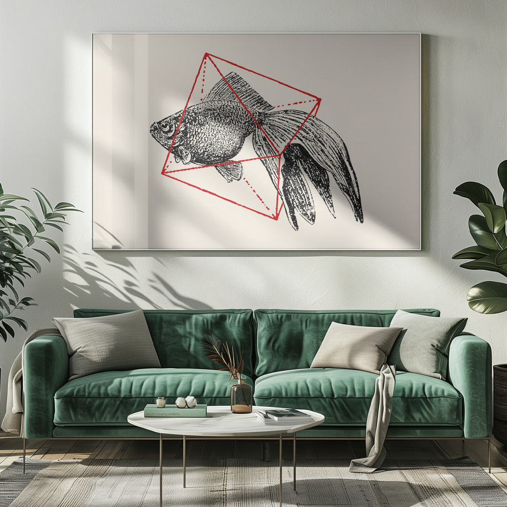 Vis in de geometrie nr. 3 | Canvas