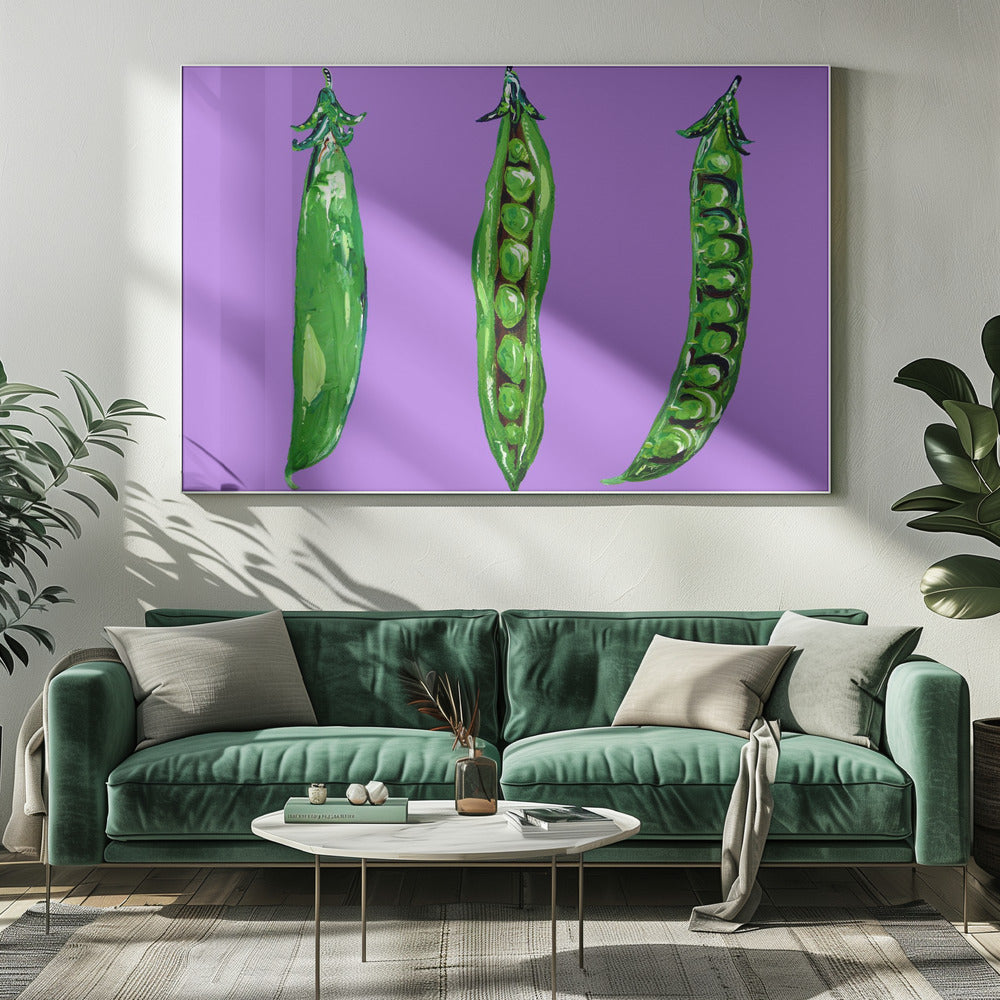 Erwten in een peul | Canvas