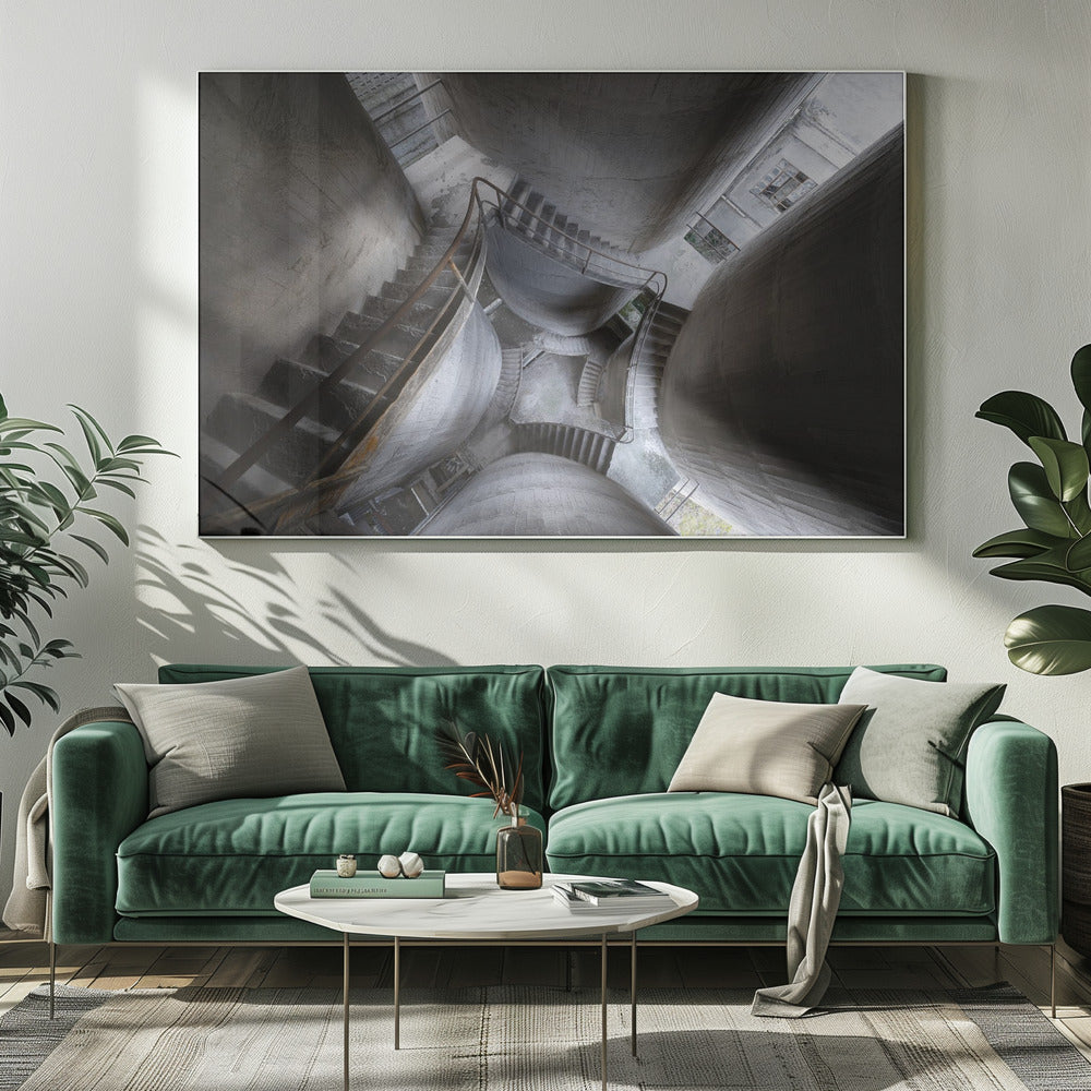 Betonnen pilaren | Canvas