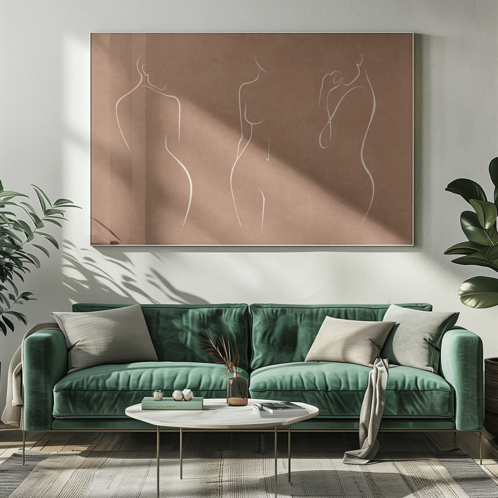 Elegante silhouetten | Canvas
