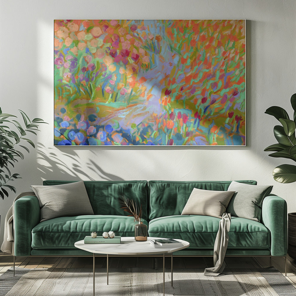 Vibrant Garden Path | Canvas