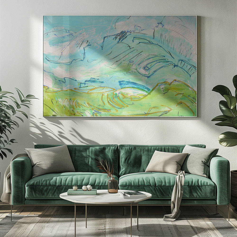 Whimsical Hillscape | Canvas