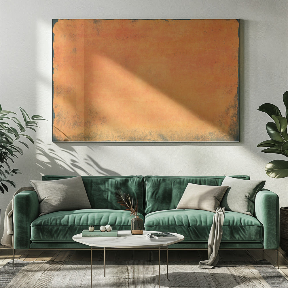 Minimale Oranje Abstract 01 | Canvas