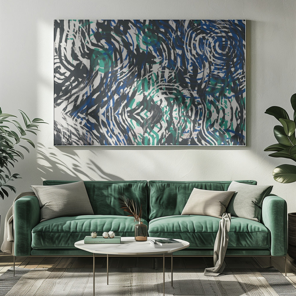 Wervelend doolhof | Canvas
