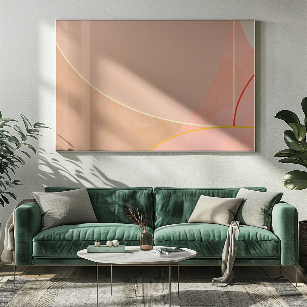 Mid Century Curry Geel Blush Lente | Canvas