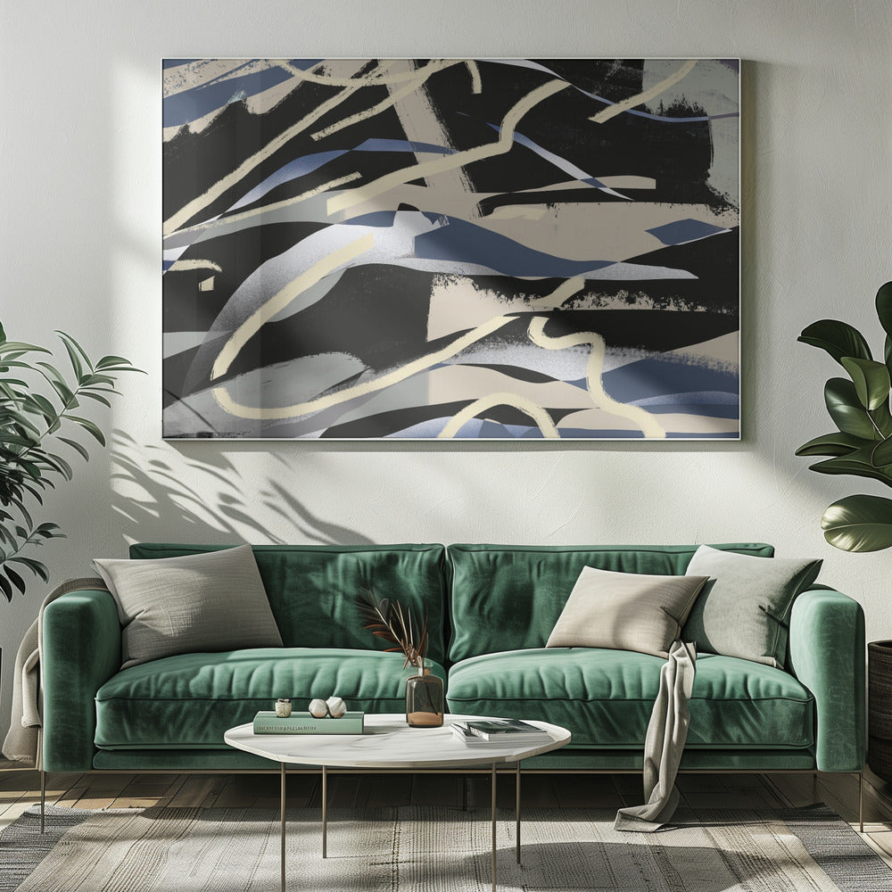 Abstract gebergte | Canvas