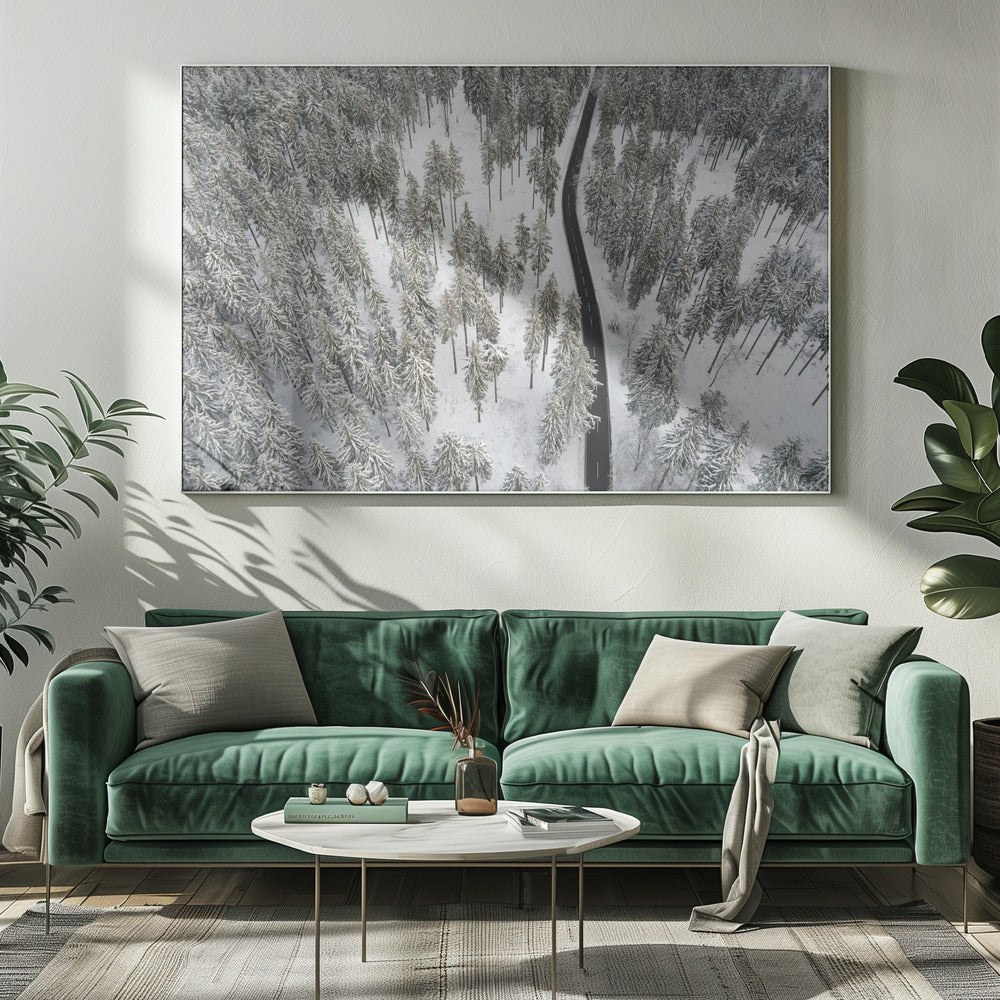 Besneeuwde bomen 5 | Canvas