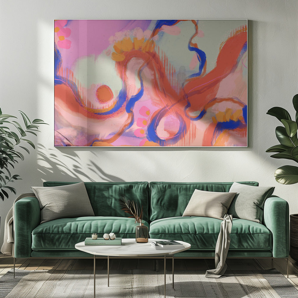Grillig golvenlandschap | Canvas
