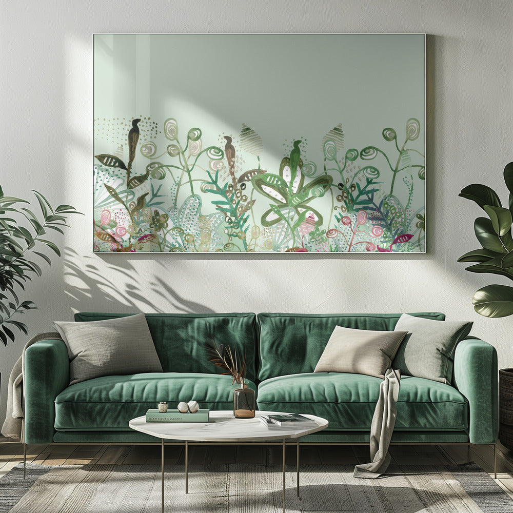 Muurschildering Onder de Zee | Canvas