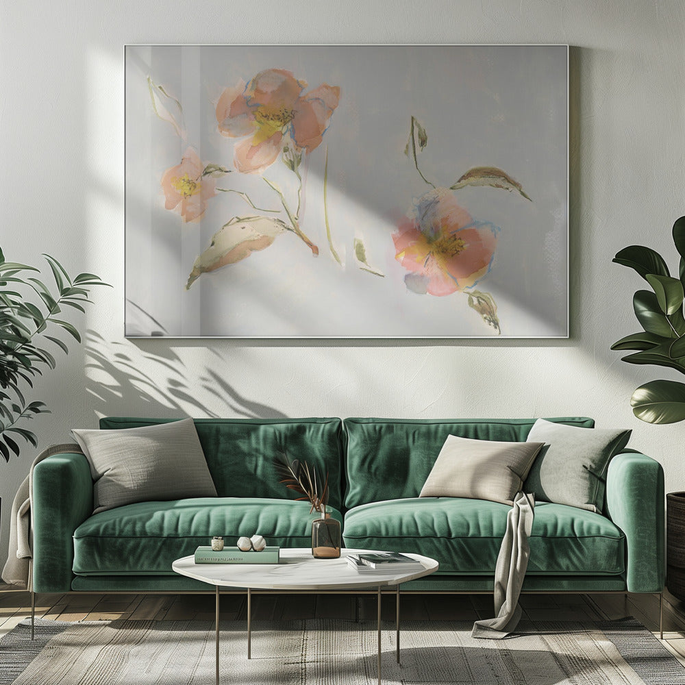 Botanische antieke bloemen 02 | Canvas
