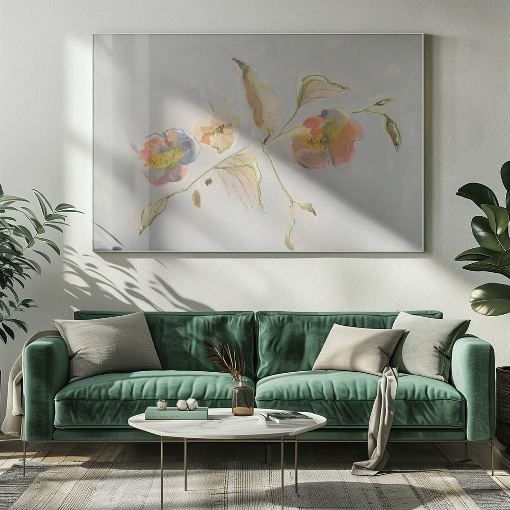 Elegante antieke bloemen 01 | Canvas