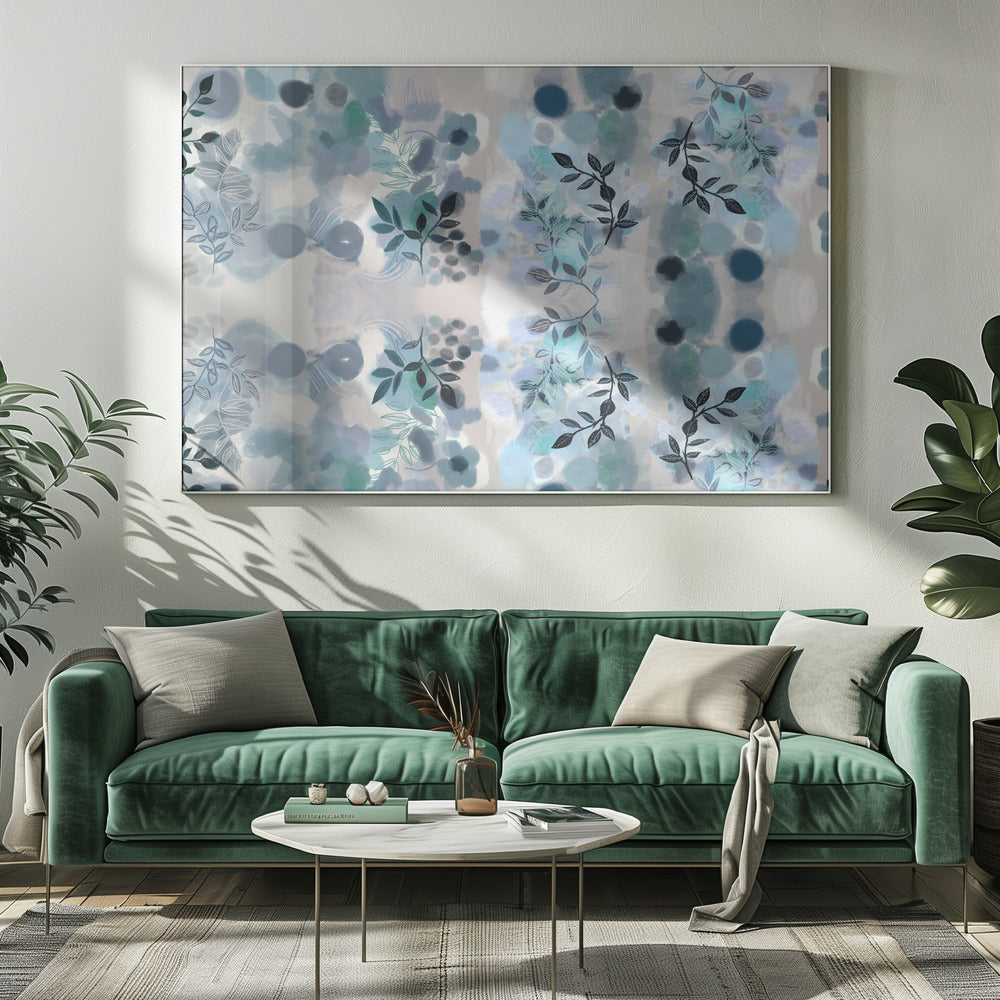 Blauwe Wijnstok Mix | Canvas