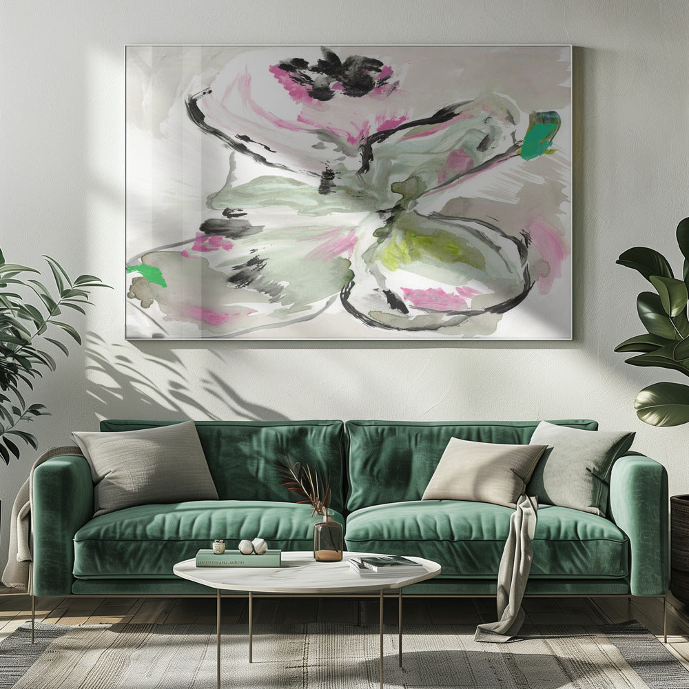 Abstract Purple Violet Pink Hues Floral 1 | Canvas