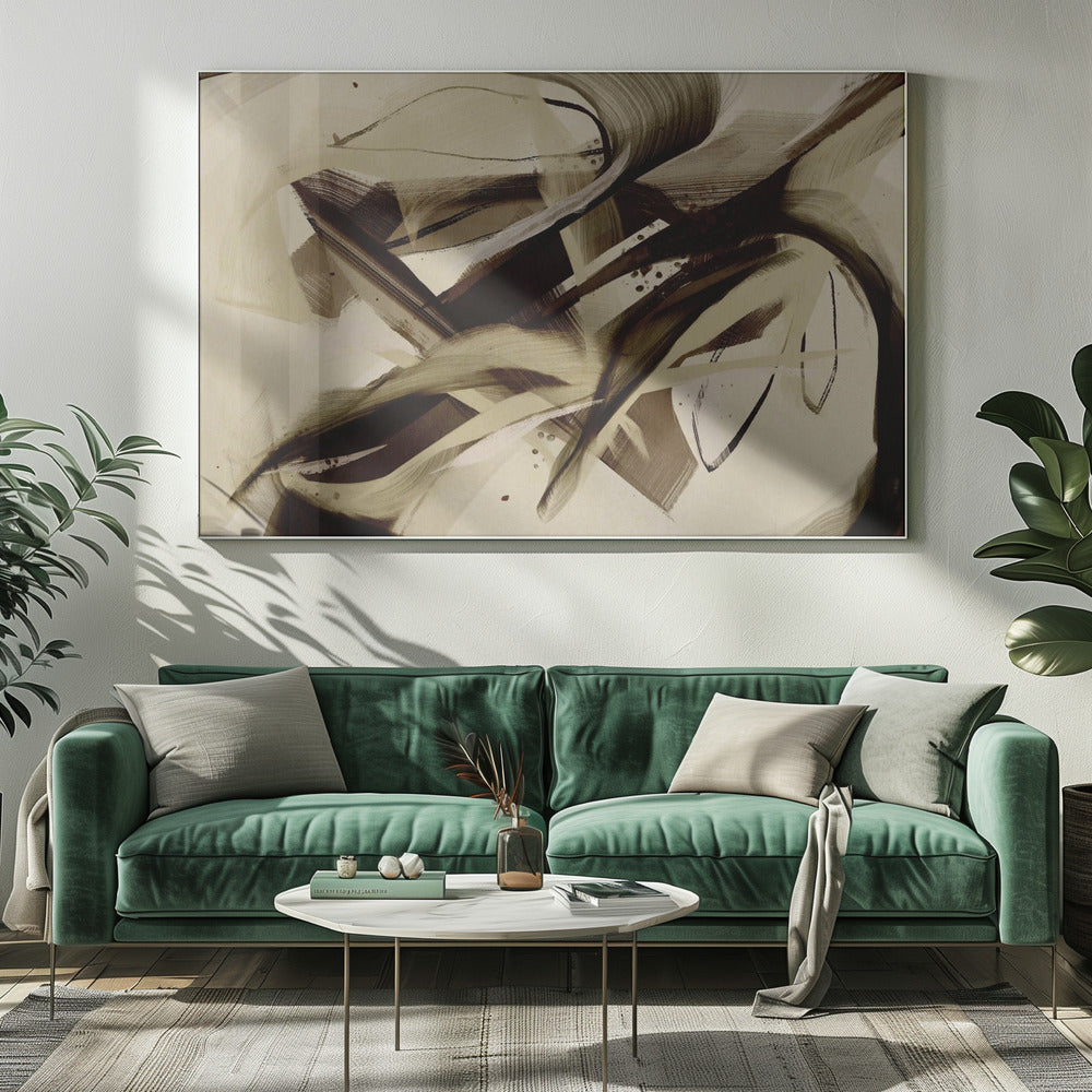 Elegantie in beweging | Canvas