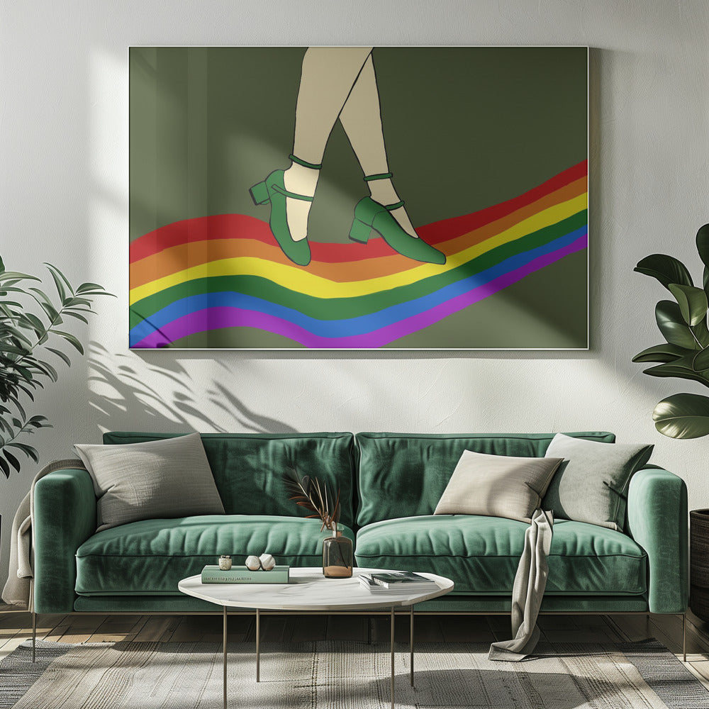 Regenboogwandeling | Canvas
