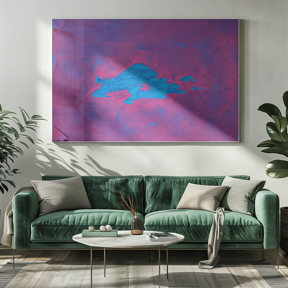 Uap Cyaan, Magenta Hemel | Canvas