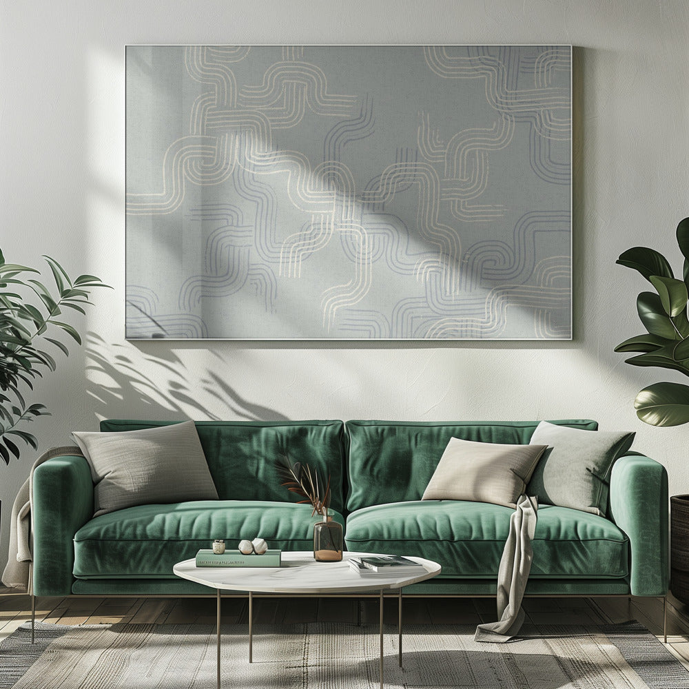 kalmerende essentials sporen betonblauw | Canvas