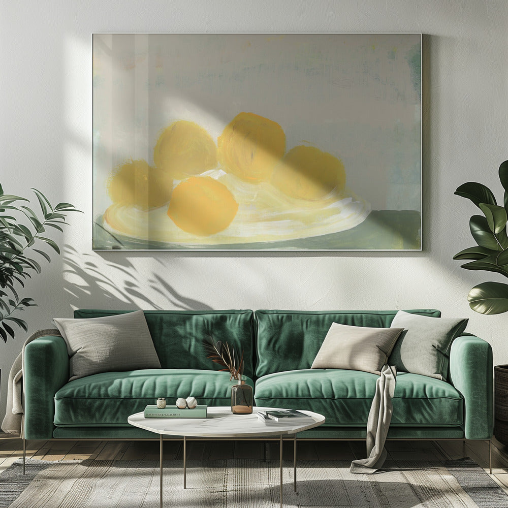Limoni sul piatto nr. 1 | Canvas