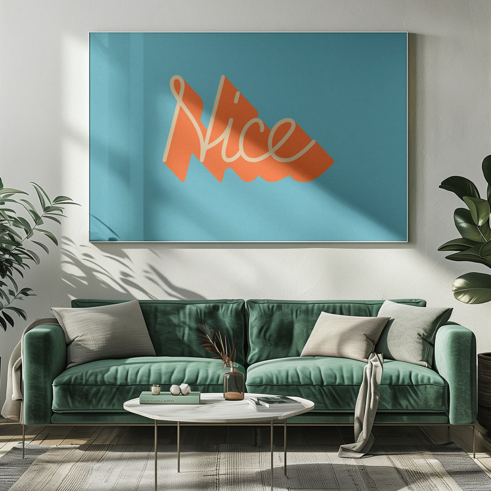 Retro-stijl typografie met levendige kleuren | Canvas