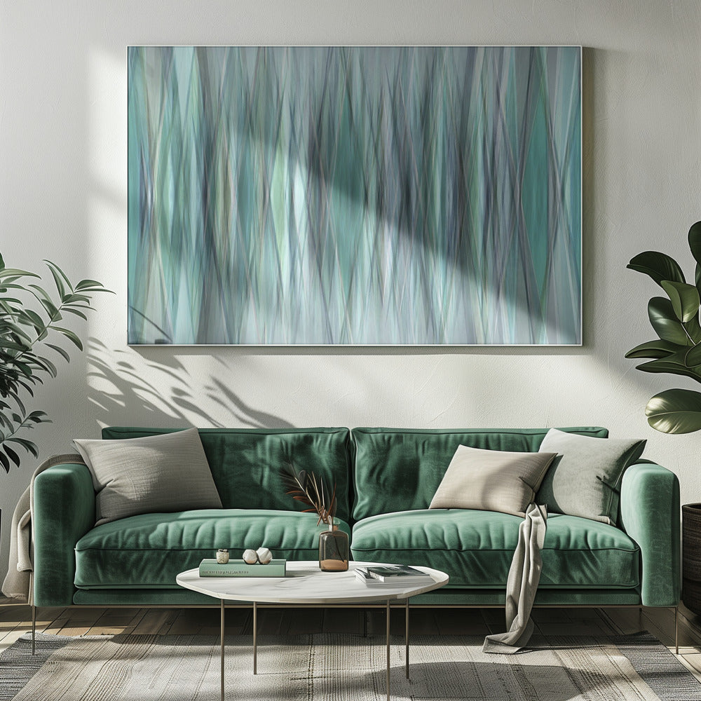 Smaragdgroene golven | Canvas