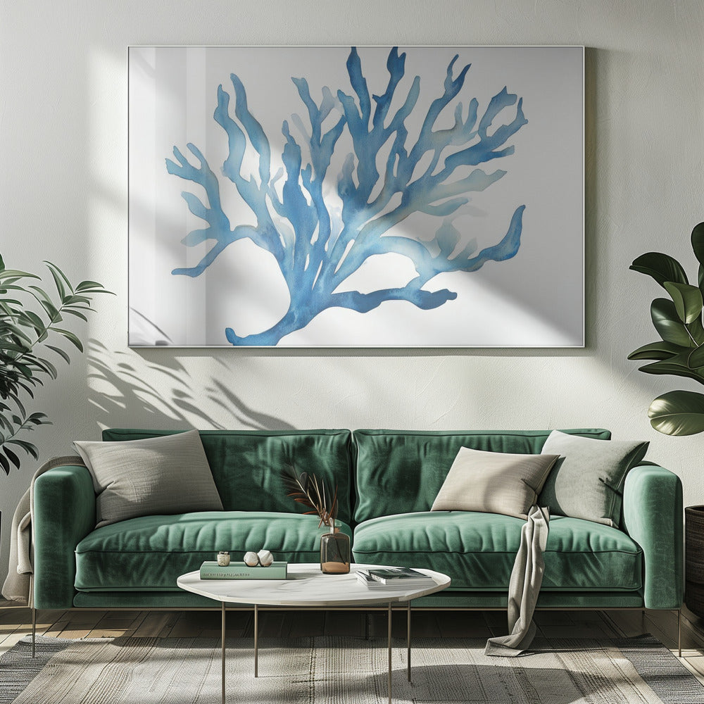 Blauw Koraal | Canvas