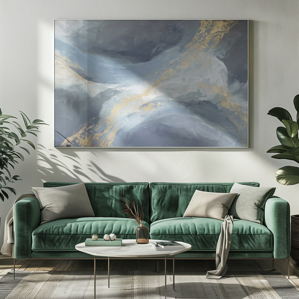 Gouden Stromen | Canvas