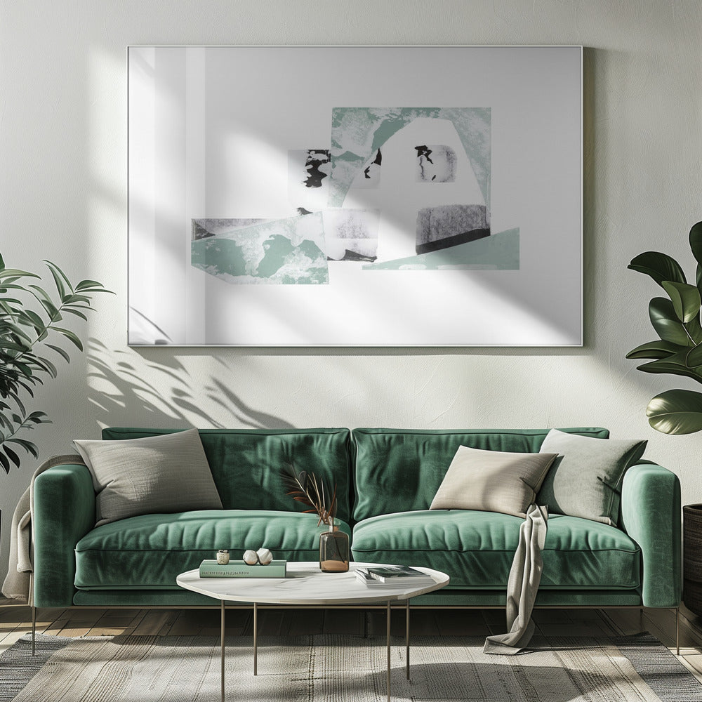 Geometrische vormen en aardse tinten | Canvas