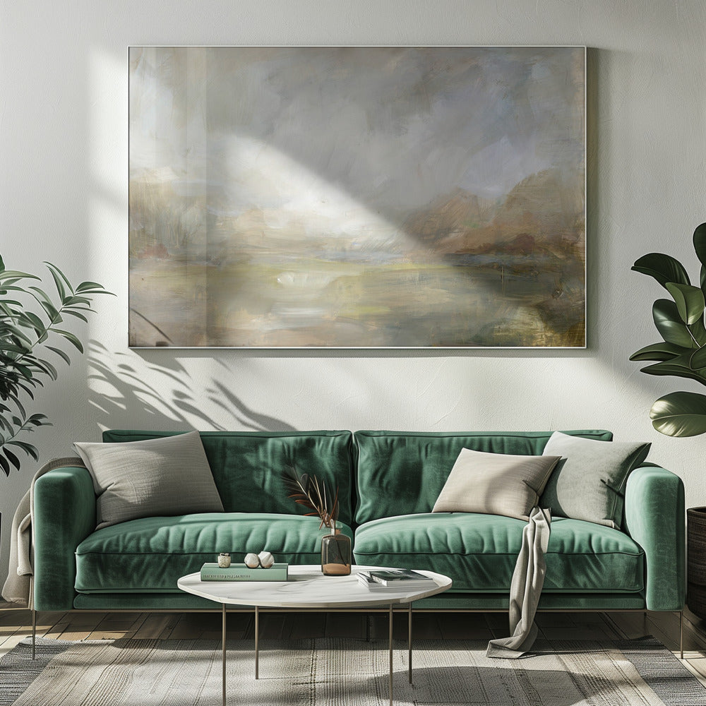 Mistig ochtendzicht | Canvas