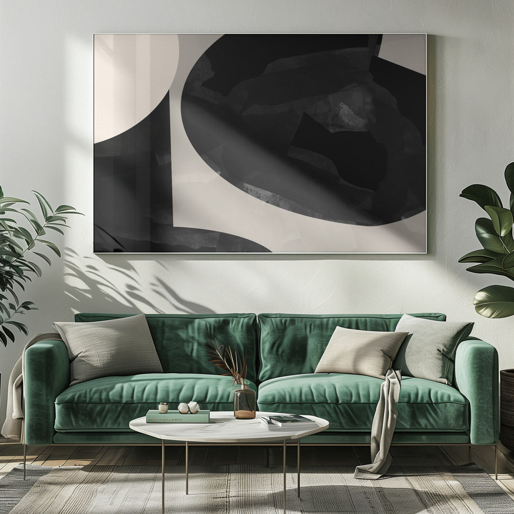 Geometrische vormen en neutrale tinten | Canvas