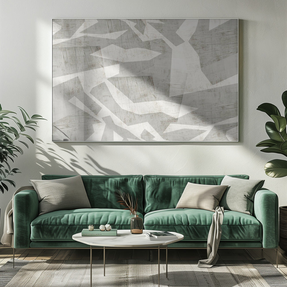 Geometrische vormen in een neutraal kleurenpalet | Canvas