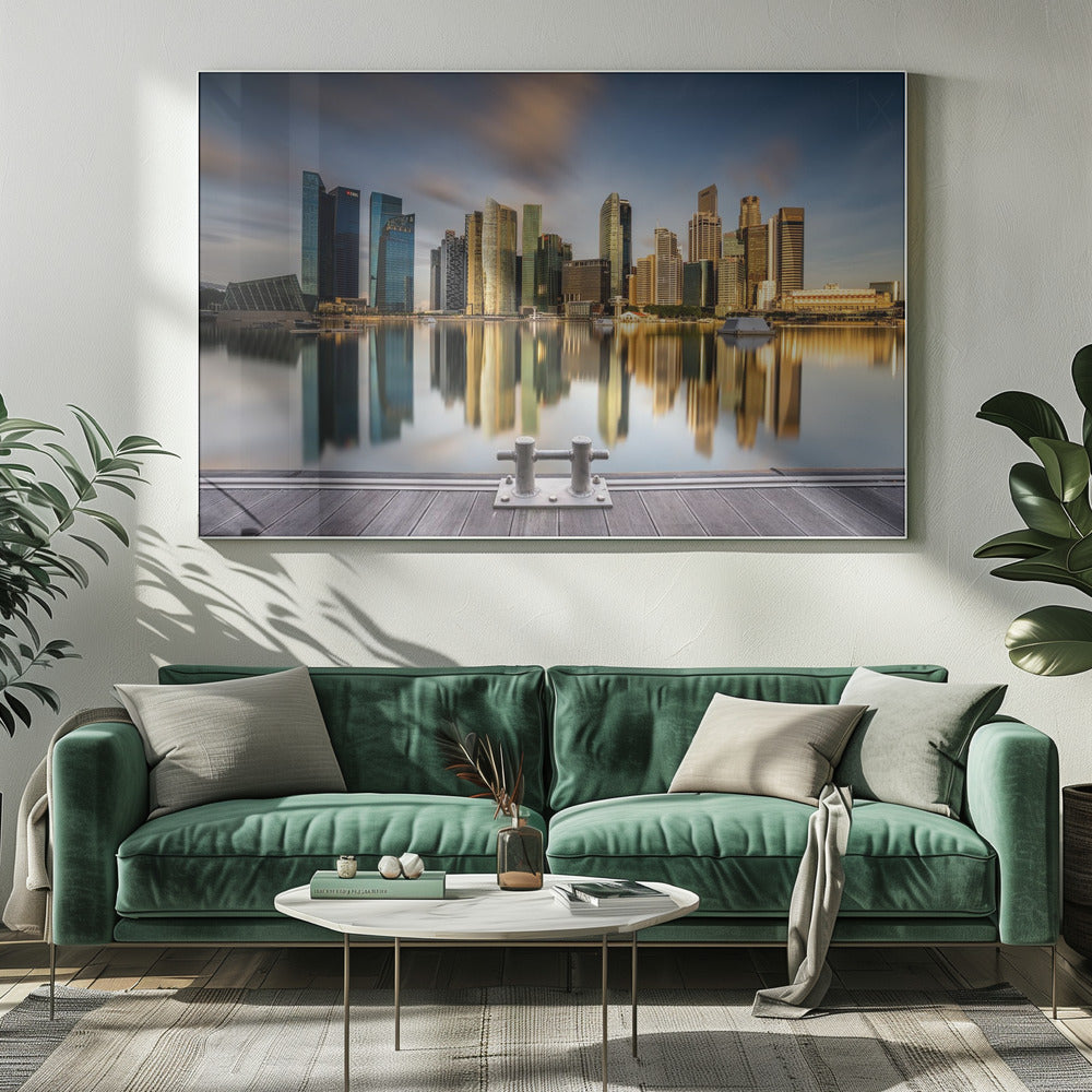 Golden Morning in SIngapore | Canvas