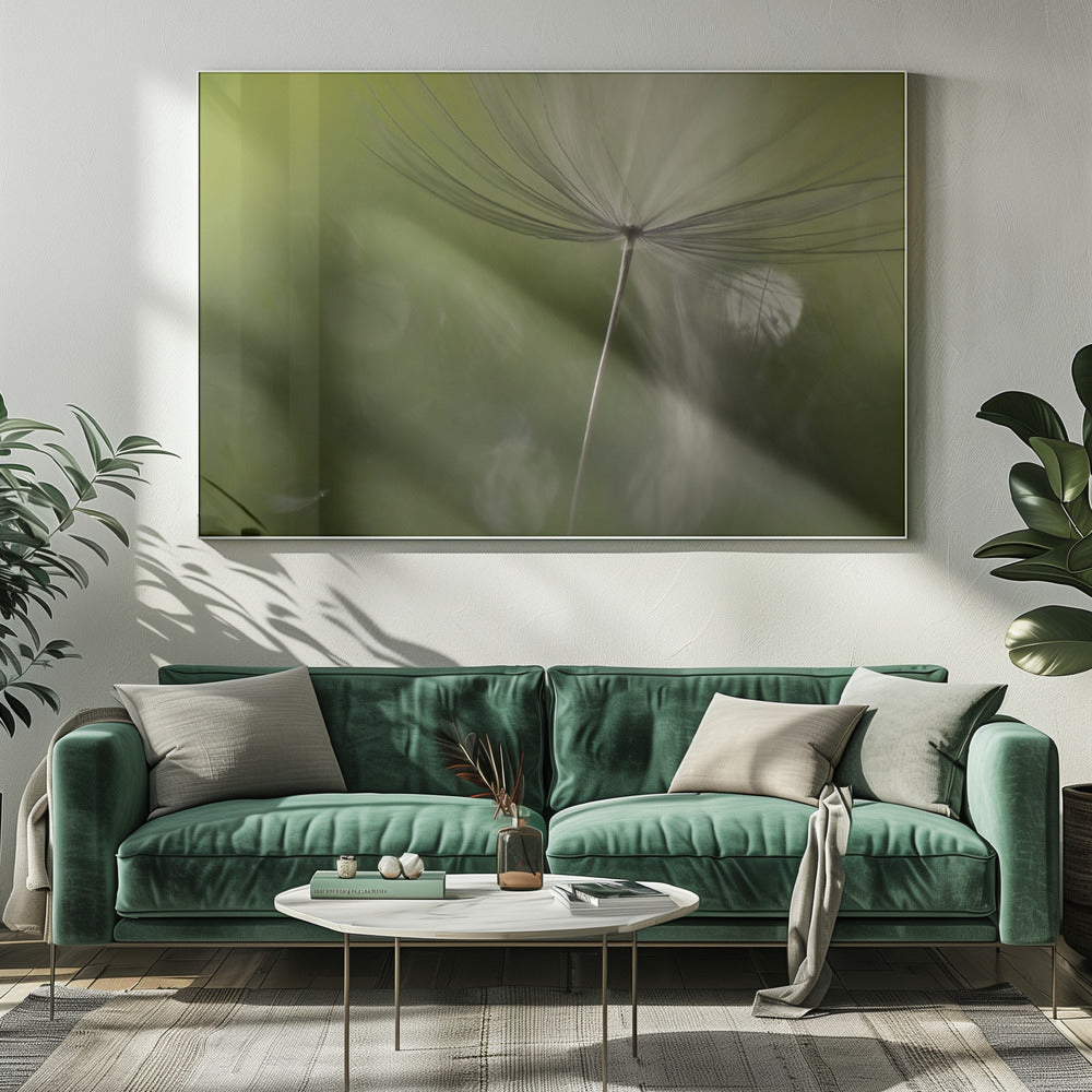 Schaduwen in het groen | Canvas