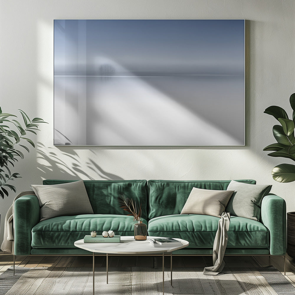 De schemerrivier | Canvas