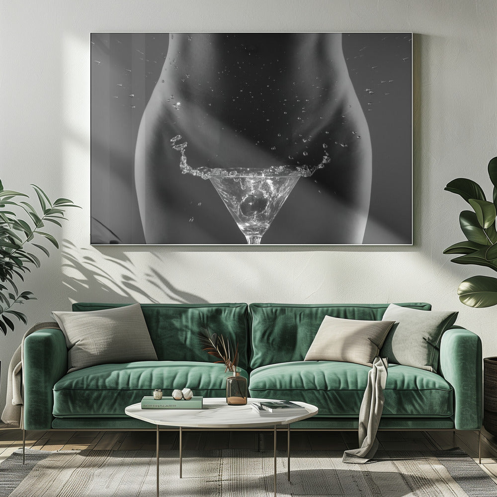 Hier is uw drankje, meneer... | Canvas