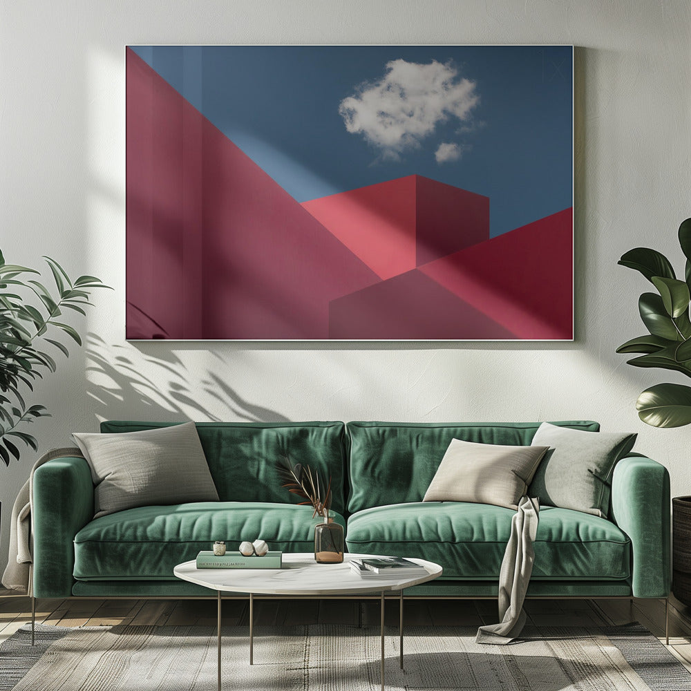 Rode vormen | Canvas