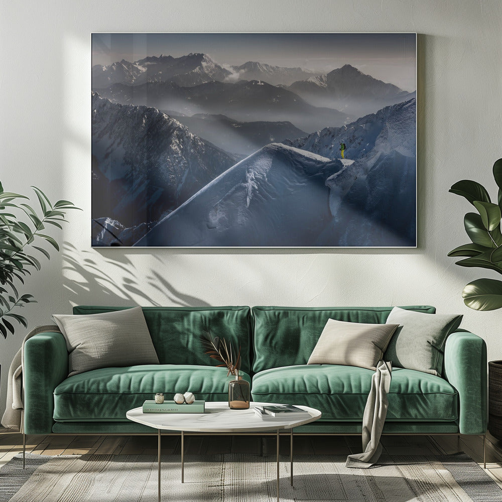 Stille momenten voor de afdaling | Canvas